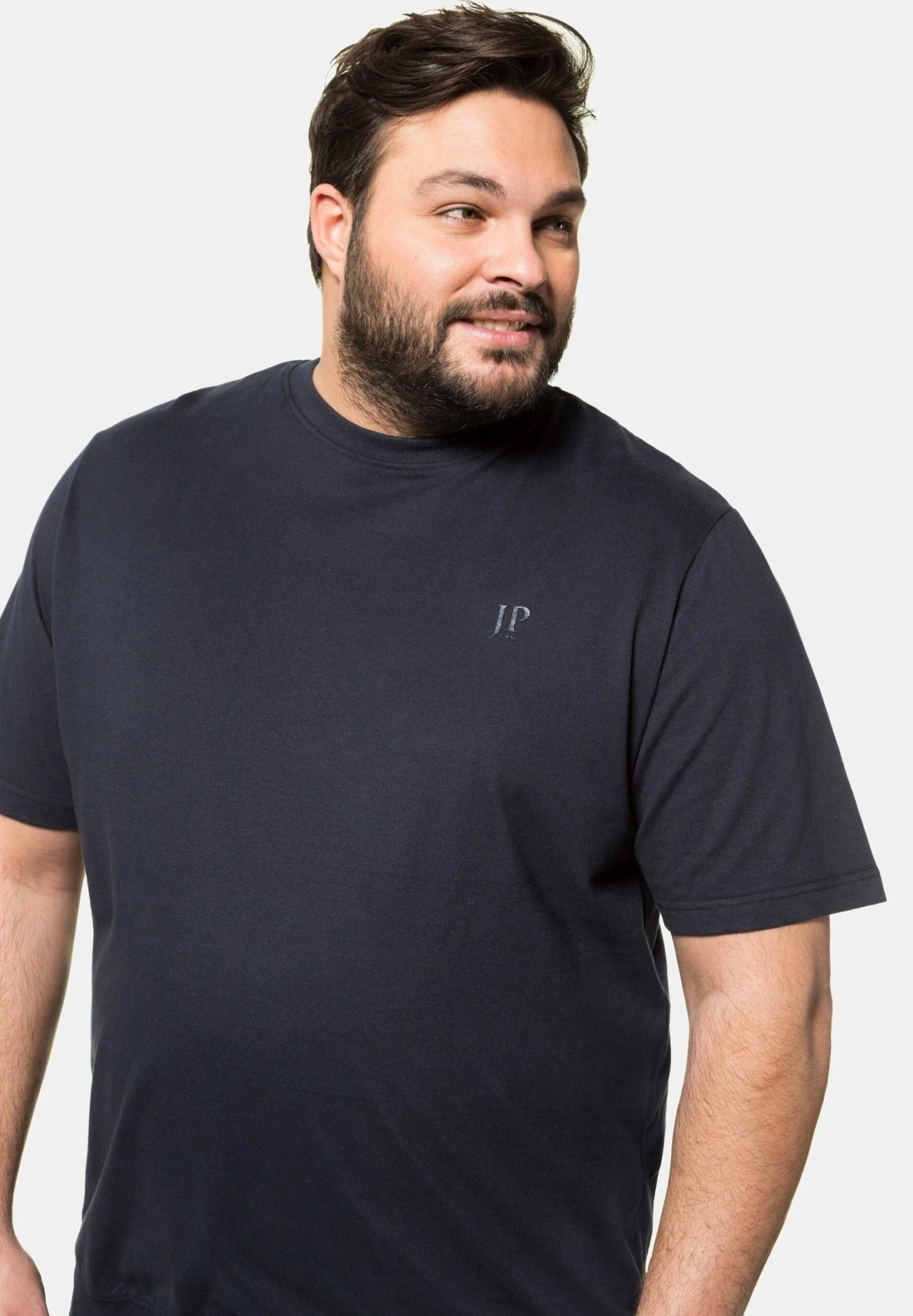 JP1880 Buik Speciale Snit T M 8Xl Korte Mouwen - T-Shirt Basic - Donker Marine 2 JP1880 Buik Speciale Snit T M 8Xl Korte Mouwen - T-Shirt Basic - Donker Marine - Afbeelding 2