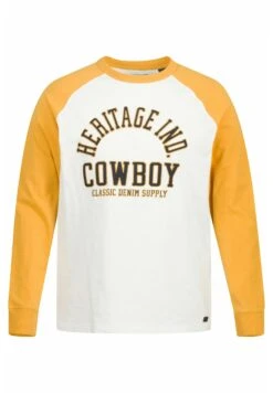 JP1880 Flamm Rundhals Badges - Longsleeve - Saffron Yellow -JP1880 Winkel b9423e2bd4d949c2a597b97685dbd719