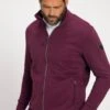 JP1880 Sweater Met Rits - Aubergine