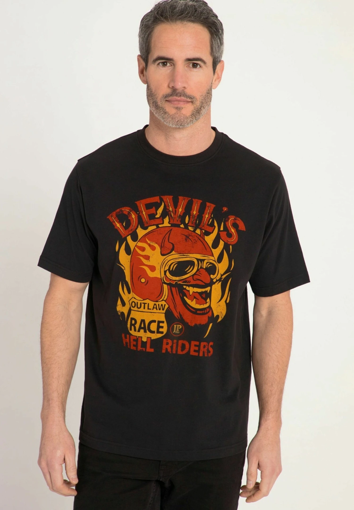 JP1880 T-Shirt Print - Zwart 1 JP1880 T-Shirt Print - Zwart