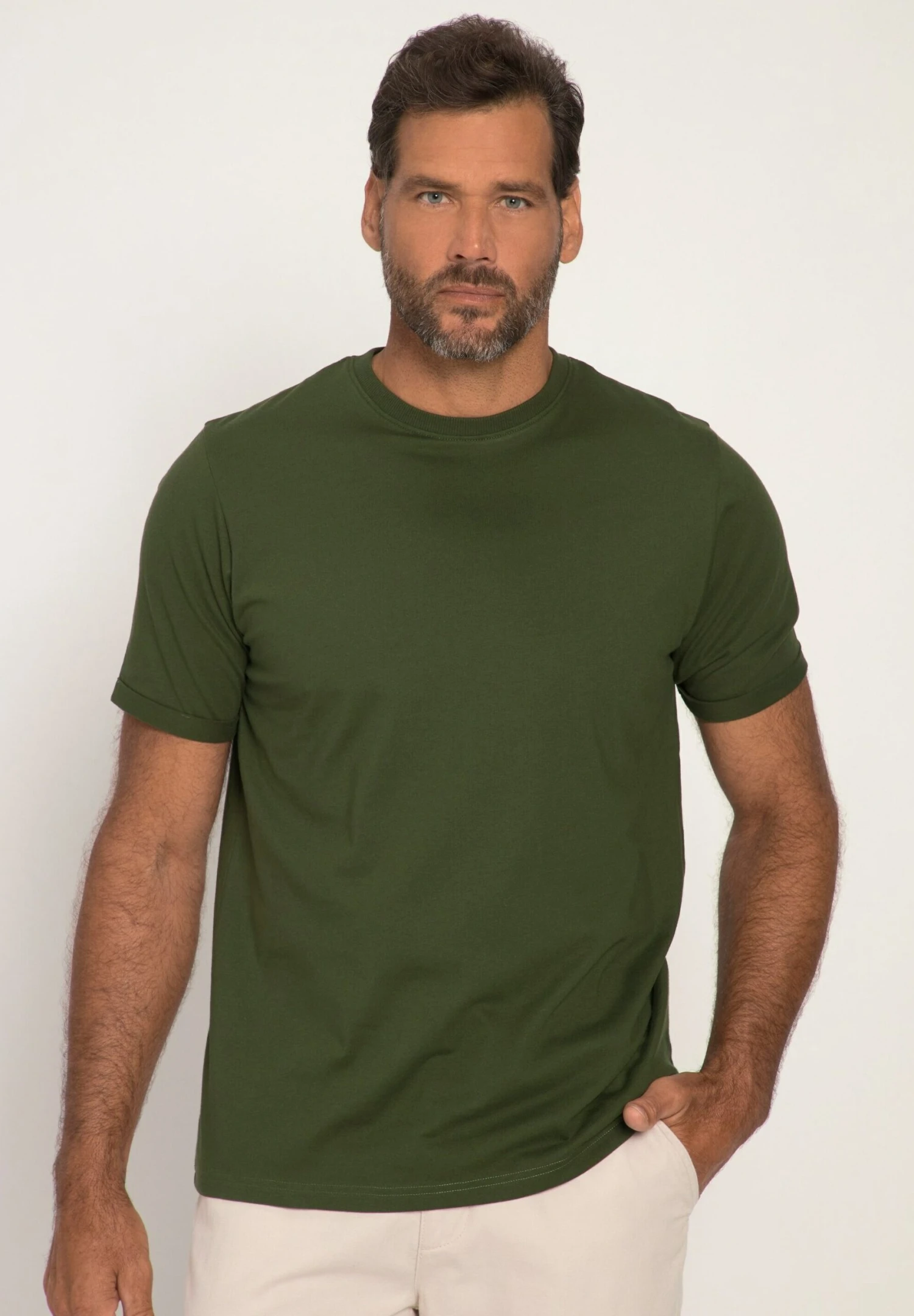 JP1880 T-Shirt Basic - Olive 1 JP1880 T-Shirt Basic - Olive