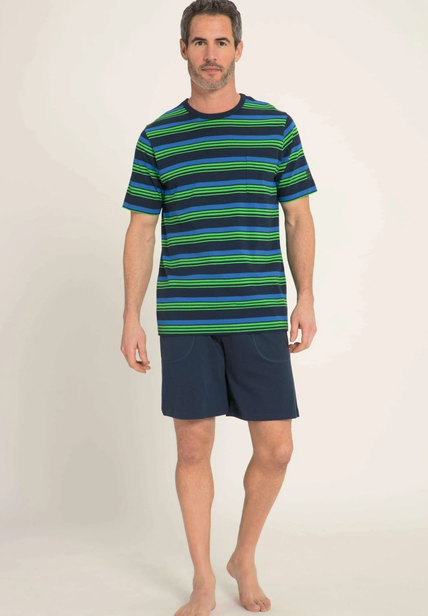 JP1880 Pyjama - Mat Nachtblauw 1 JP1880 Pyjama - Mat Nachtblauw