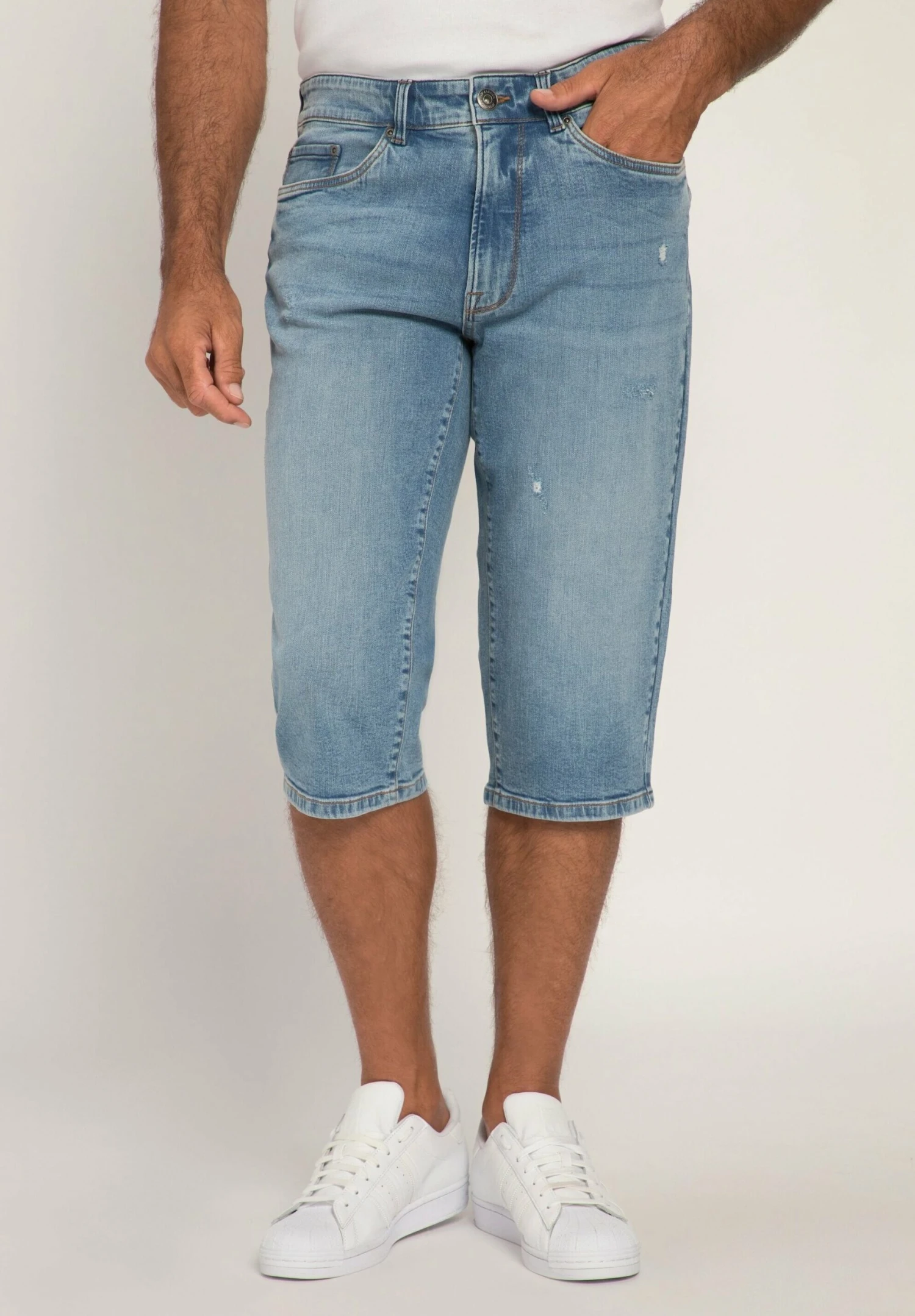 JP1880 3 4-Powerstretch 5-Pocket - Jeansshort - Light Blue 1 JP1880 3 4-Powerstretch 5-Pocket - Jeansshort - Light Blue