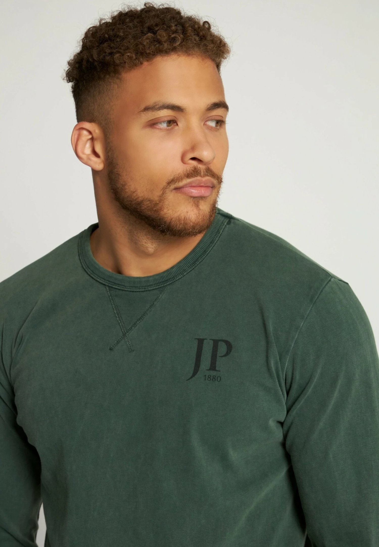 JP1880 Longsleeve - Trübes Grün 2 JP1880 Longsleeve - Trübes Grün - Afbeelding 2