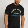 JP1880 Milano Print Tee - T-Shirt Print - Black