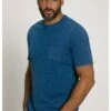 JP1880 Halbarm - T-Shirt Basic - Blue Denim