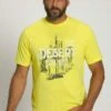 JP1880 T-Shirt Print - Hellgrau MélangeGelb
