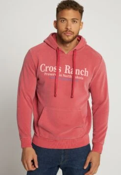 JP1880 Acid Washed- Hoodie - Glow Red