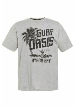 JP1880 T-Shirt Print - Gris Clair Chiné