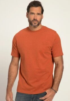 JP1880 Halbarm Melange - T-Shirt Basic - Dunkelorange