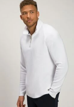 JP1880 Jay Pi Half Zip Neck- Sweater - Snow White