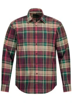 JP1880 Karo Langarm KentkragenModern Fit - Overhemd - Dunkel Weinrot -JP1880 Winkel f111a693dc82426d903fa02c43870409