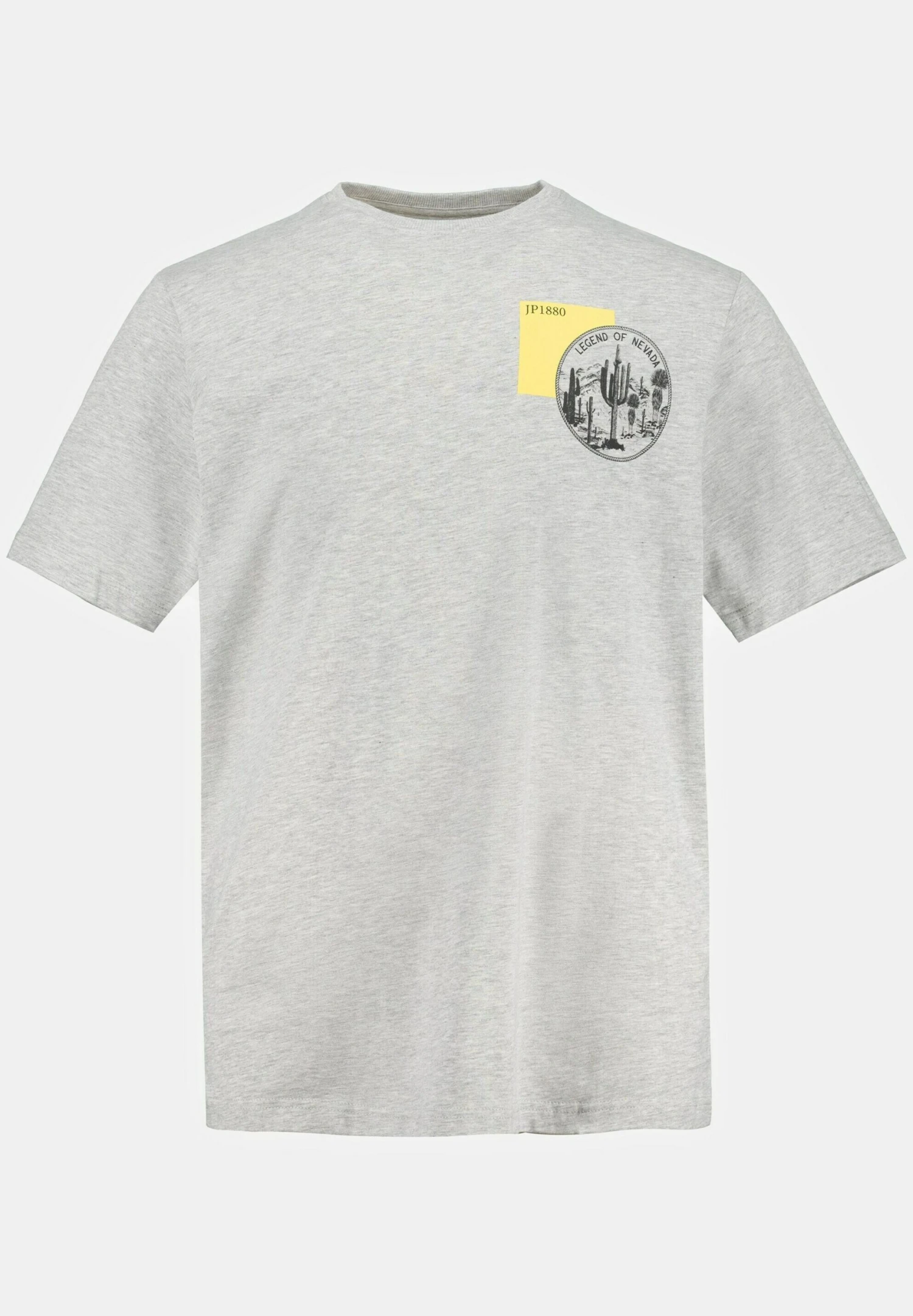 JP1880 T-Shirt Print - Hellgrau MélangeGelb 5 JP1880 T-Shirt Print - Hellgrau MélangeGelb - Afbeelding 5