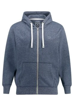 JP1880 Oeko-Tex Look Hood Kangaroo Pocket - Sweater Met Rits - Deep Blue -JP1880 Winkel f70c5c8904b741c89eb87e2d096c9c95