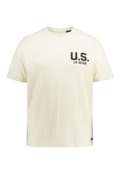 JP1880 À Manches Courtes Col Rond- T-Shirt Print - Vanille -JP1880 Winkel f7d043c0ddde4ba69629cdd0aee9b970