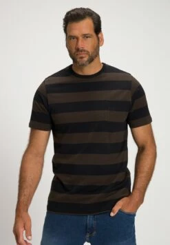 JP1880 T-Shirt Print - Schwarzbraun