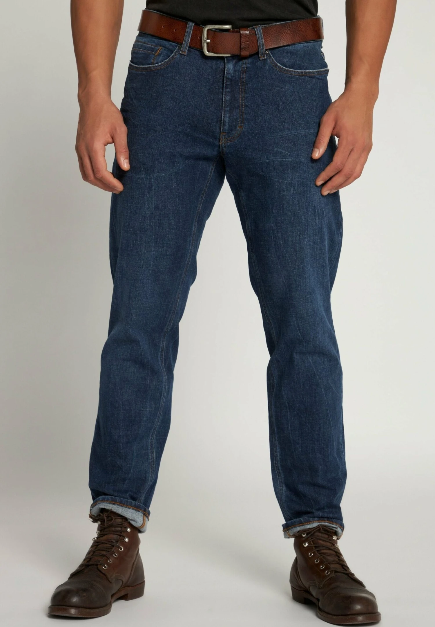 JP1880 Straight Leg Jeans - Dark Blue Denim 1 JP1880 Straight Leg Jeans - Dark Blue Denim