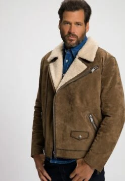 JP1880 Leren Jas - Brun Camel