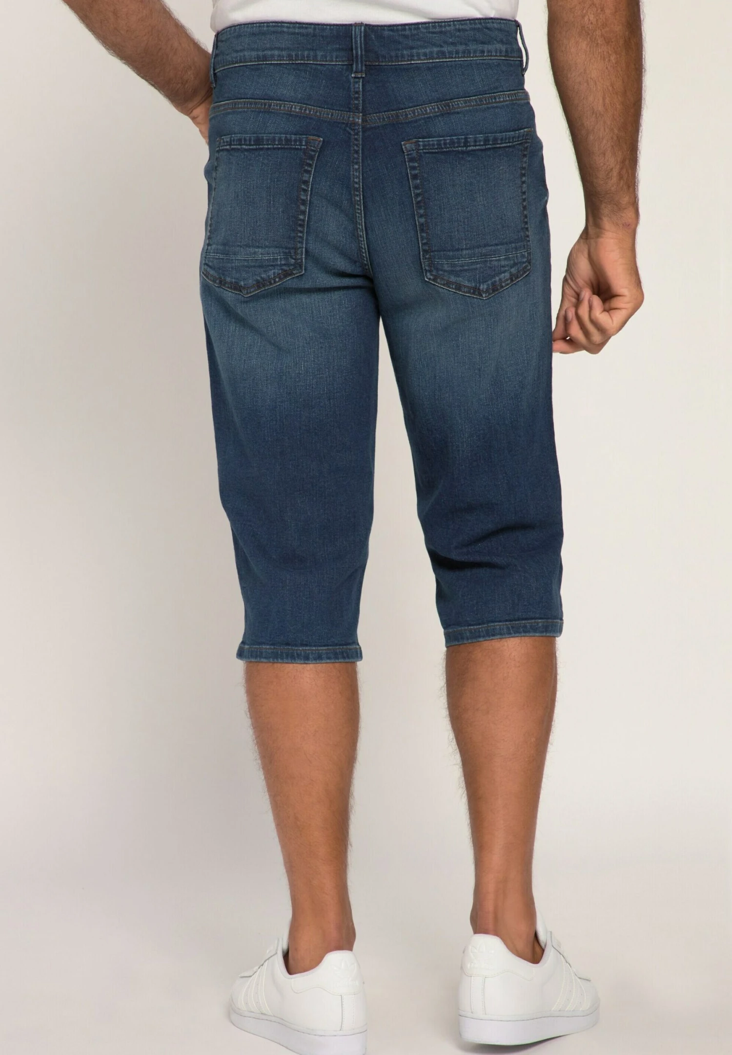 JP1880 3 4-Powerstretch 5-Pocket - Jeansshort - Dark Blue Denim 2 JP1880 3 4-Powerstretch 5-Pocket - Jeansshort - Dark Blue Denim - Afbeelding 2