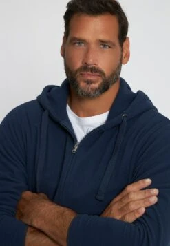 JP1880 Sweater Met Rits - Mattes Nachtblau -JP1880 Winkel fe51ad7570e046fcaab2a8f2df5eacb3